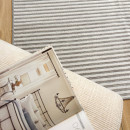 Tapis d'extérieur - 266x380cm - Gris - Réversible - 100% polypropylène - 1350gr / m²