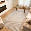 Tapis d'extérieur - 266x380cm - Gris - Réversible - 100% polypropylène - 1350gr / m²